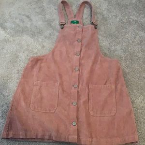 Dip blush pink overall dress